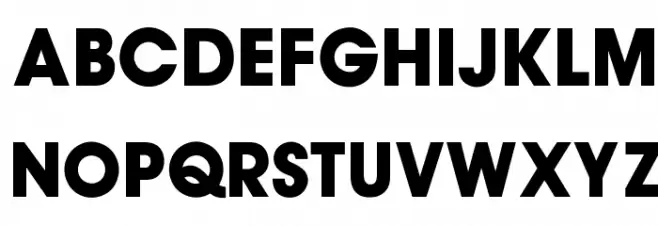 OPTIAuvantGothic-Bold Font UPPERCASE