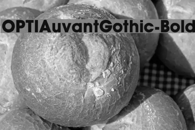 OPTIAuvantGothic-Bold Font examples