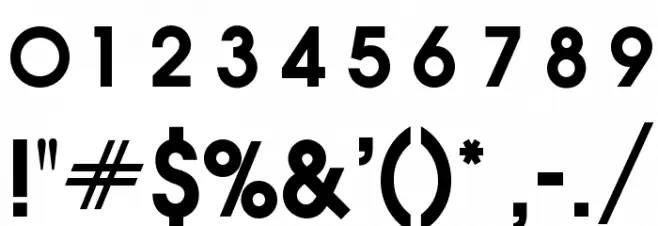 OPTIAuvantGothic-DemiBold Font OTHER CHARS