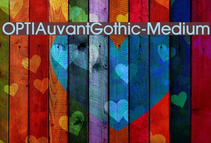 OPTIAuvantGothic-Medium Font examples