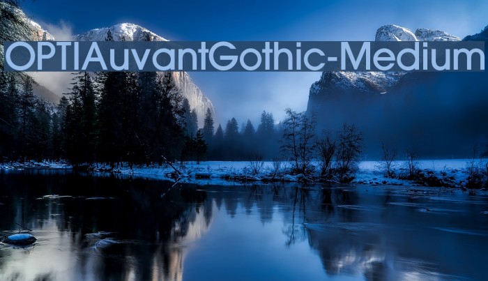 OPTIAuvantGothic-Medium Font examples