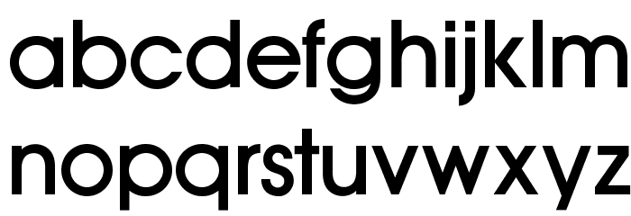 OPTIAuvantGothic-Medium Font LOWERCASE