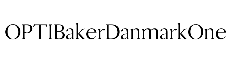 OPTIBakerDanmarkOne Font