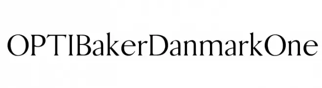 OPTIBakerDanmarkOne  नि: शुल्क फ़ॉन्ट्स डाउनलोड