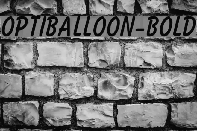 OPTIBalloon-Bold Font examples