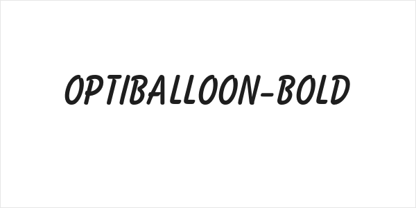 OPTIBalloon-Bold Logo