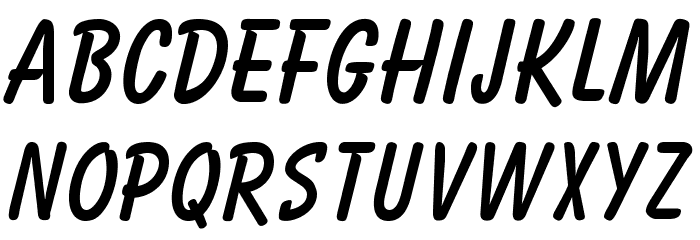 OPTIBalloon-Bold Font LOWERCASE