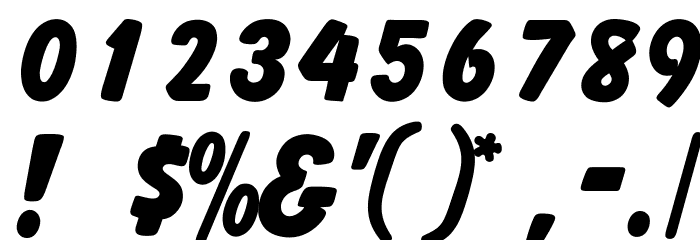 OPTIBalloonExtraBold Font OTHER CHARS