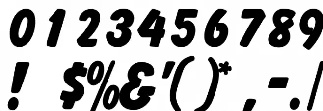 OPTIBalloonExtraBold Font OTHER CHARS