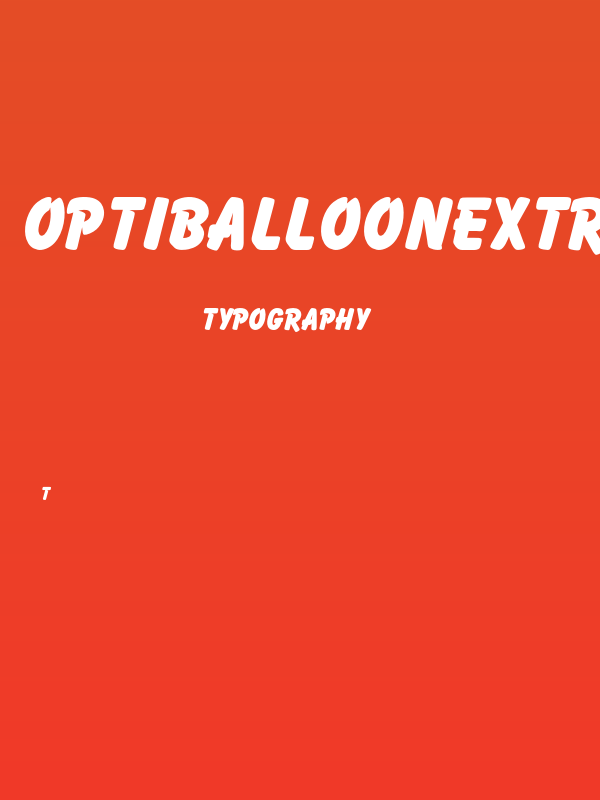 OPTIBalloonExtraBold Poster