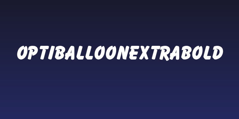 OPTIBalloonExtraBold Social Header