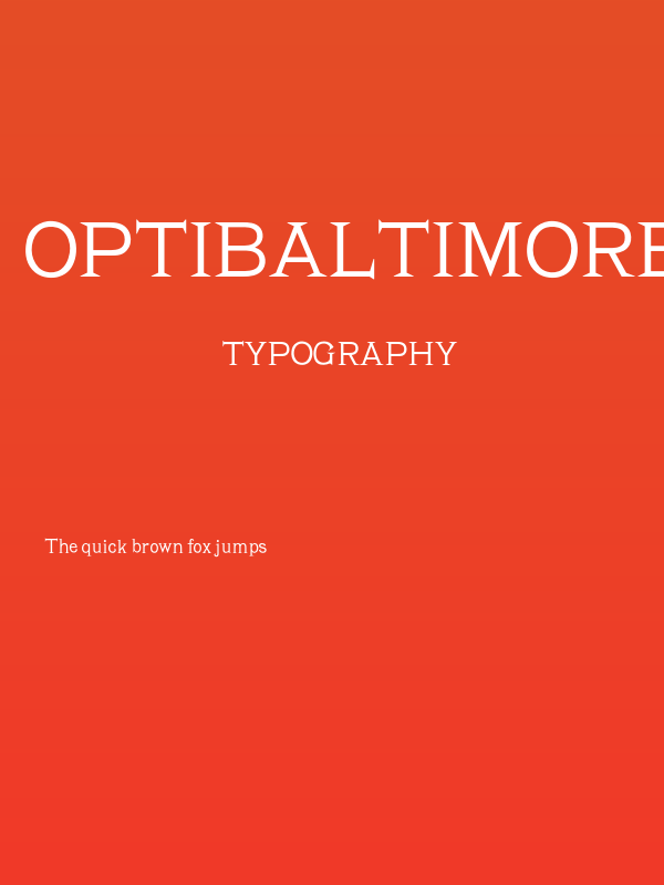 OPTIBaltimore Poster