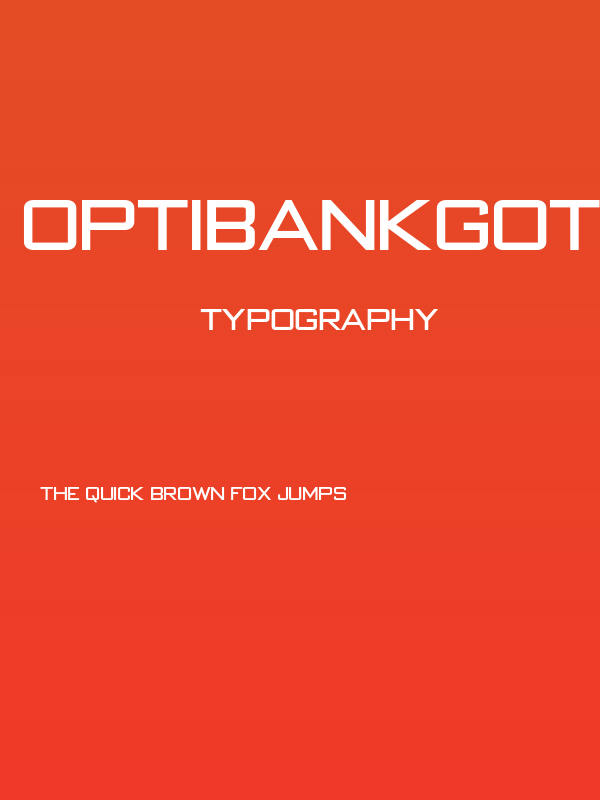 OPTIBankGothic-Medium Poster