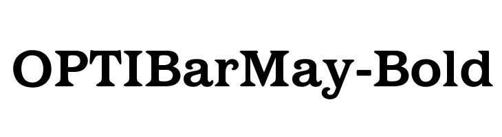 OPTIBarMay-Bold Font