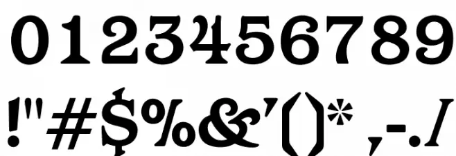 OPTIBarMay-Bold Font OTHER CHARS