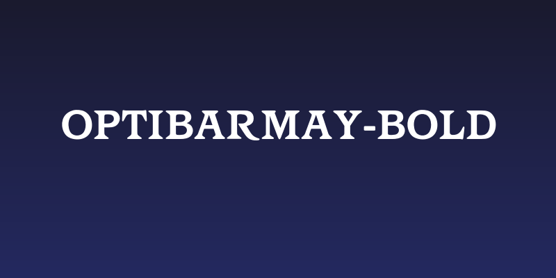 OPTIBarMay-Bold Social Header