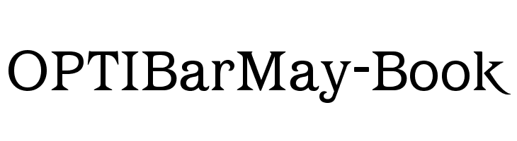 OPTIBarMay-Book Font