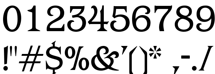 OPTIBarMay-Book Font OTHER CHARS