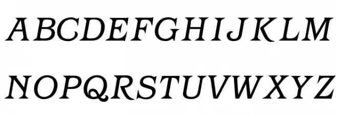 OPTIBarMay-BookItalic Шрифта ВЕРХНИЙ