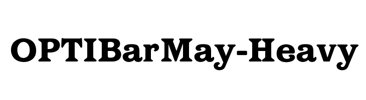 OPTIBarMay-Heavy Font
