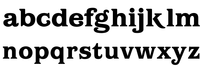 OPTIBarMay-Heavy Font LOWERCASE