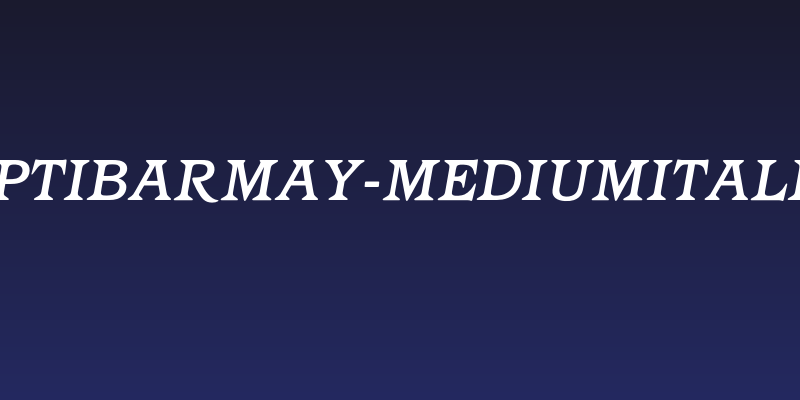 OPTIBarMay-MediumItalic Social Header