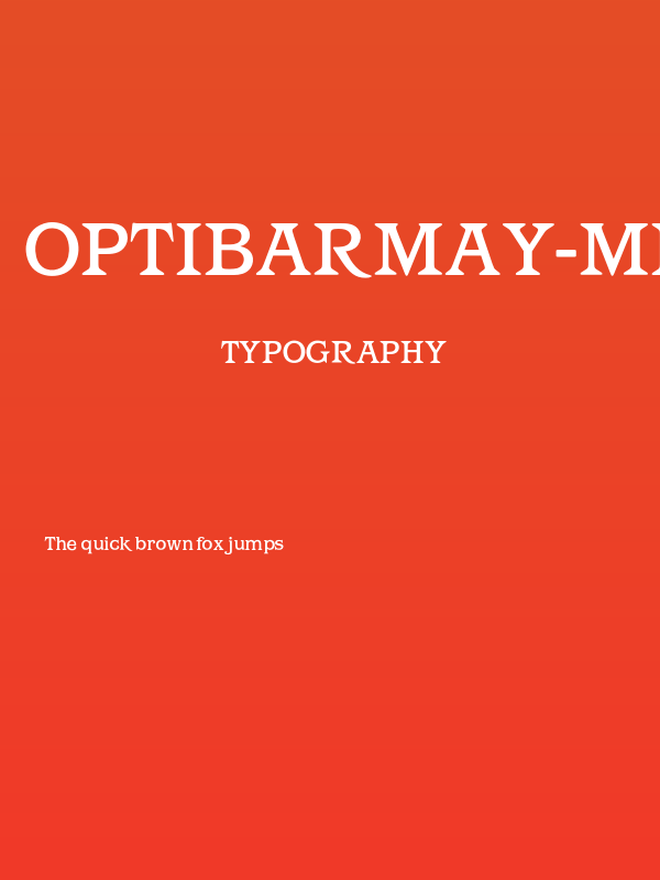 OPTIBarMay-Medium Poster