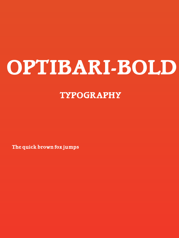 OPTIBari-Bold Poster