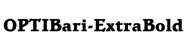 OPTIBari-ExtraBold Font
