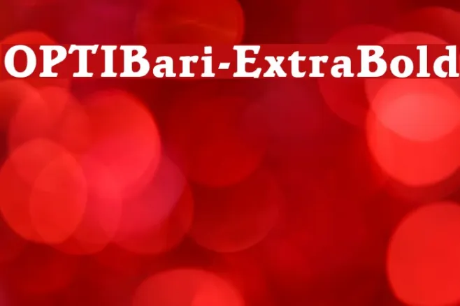 OPTIBari-ExtraBold Example 1