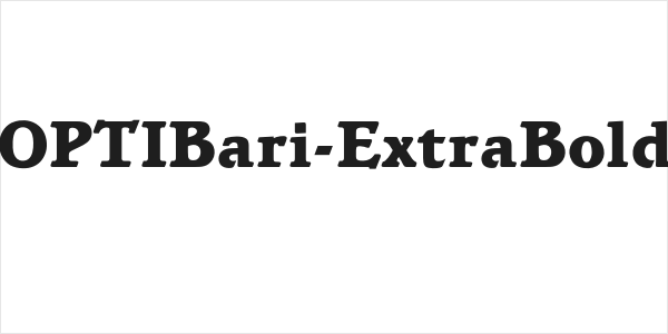 OPTIBari-ExtraBold Logo