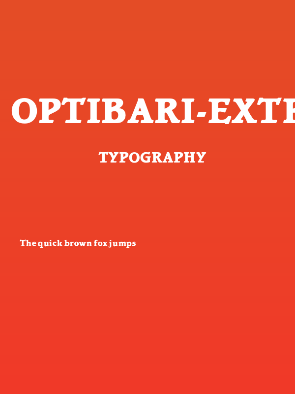 OPTIBari-ExtraBold Poster