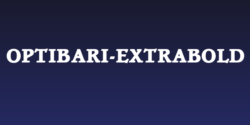 OPTIBari-ExtraBold Social Header