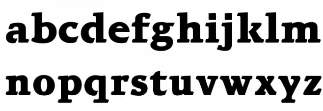 OPTIBari-ExtraBold Schriftart Kleinbuchstaben