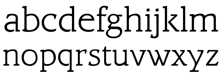 OPTIBari-Light Font LOWERCASE