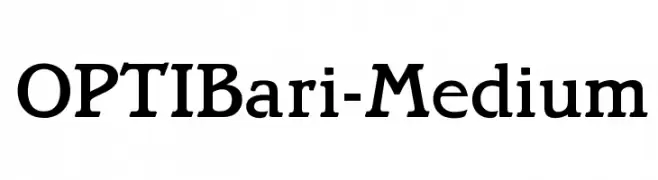OPTIBari-Medium  Fuentes Gratis Descargar