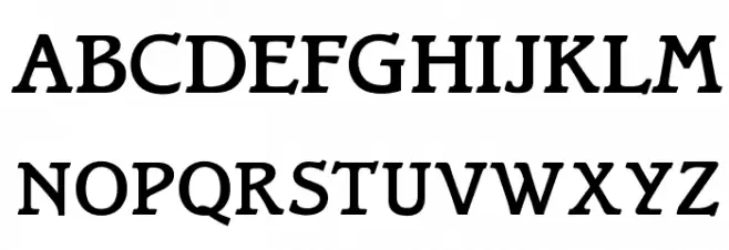 OPTIBari-Medium 字体 大写