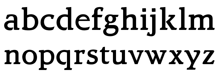 OPTIBari-Medium Font LOWERCASE