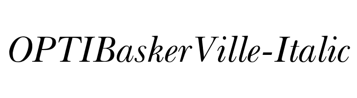 OPTIBaskerVille-Italic Font