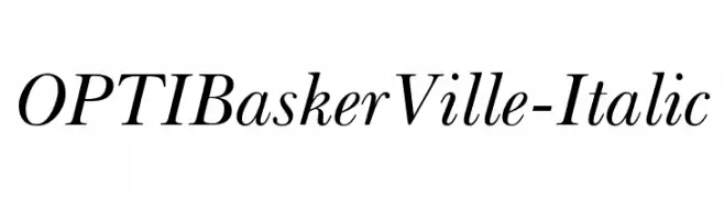 OPTIBaskerVille-Italic 