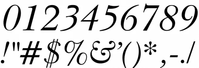 OPTIBaskerVille-Italic