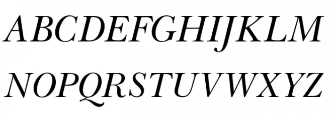 OPTIBaskerVille-Italic