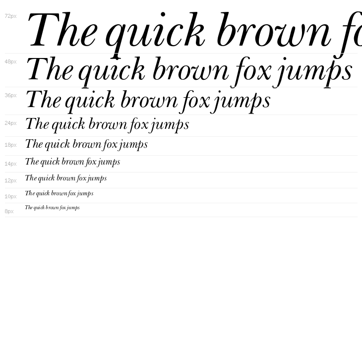 OPTIBaskerVille-Italic Waterfall