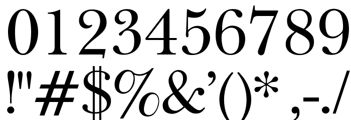OPTIBaskerVille Font OTHER CHARS