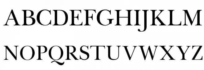 OPTIBaskerVille Шрифта ВЕРХНИЙ
