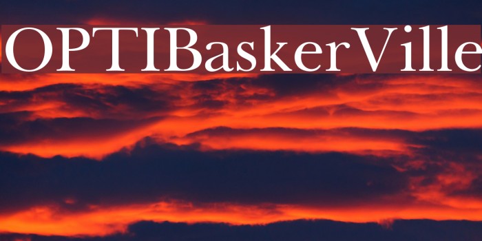 OPTIBaskerVille Font examples