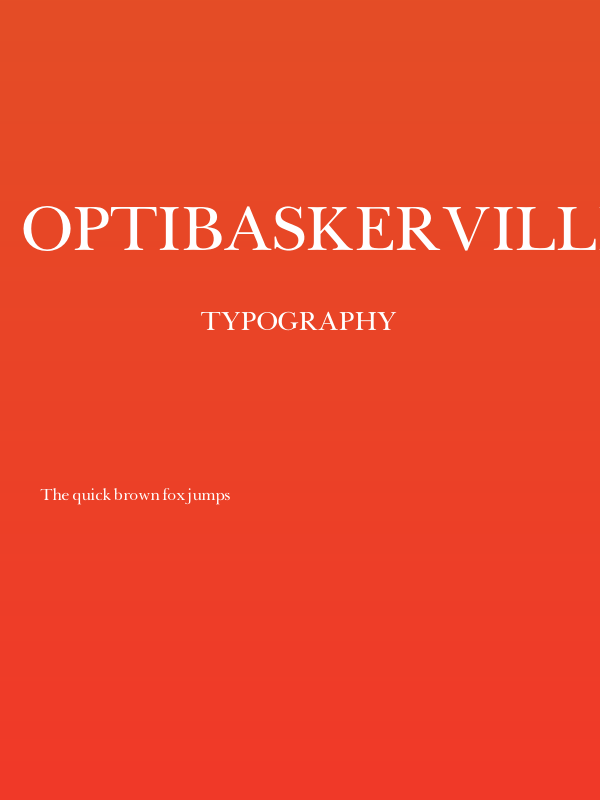 OPTIBaskerVille Poster