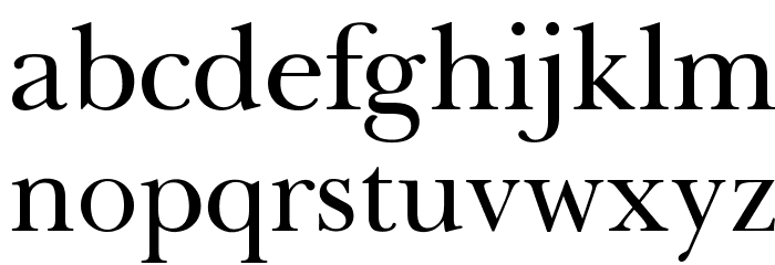 OPTIBaskerVille Font LOWERCASE