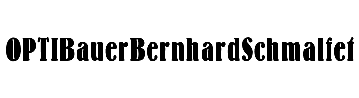 OPTIBauerBernhardSchmalfet  Free Fonts Download