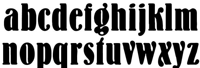 OPTIBauerBernhardSchmalfet Font LOWERCASE